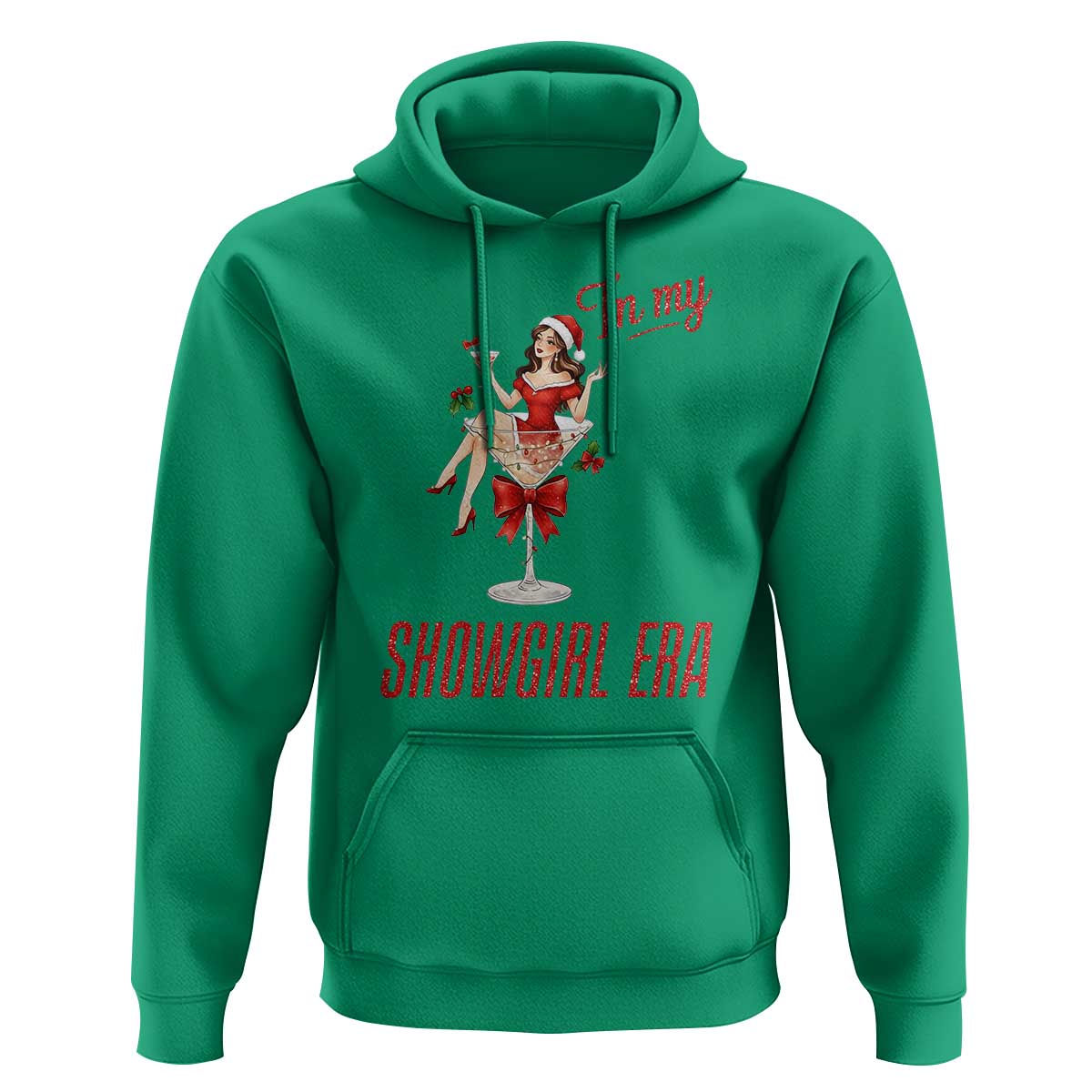 Santa Girls Christmas Hoodie In My Costume Era - Wonder Print Shop