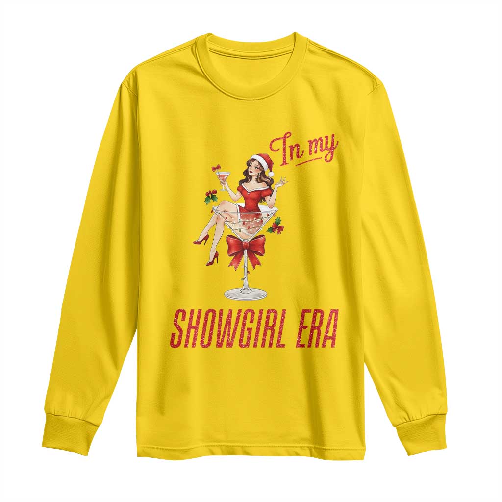 Santa Girls Christmas Long Sleeve Shirt In My Costume Era - Wonder Print Shop