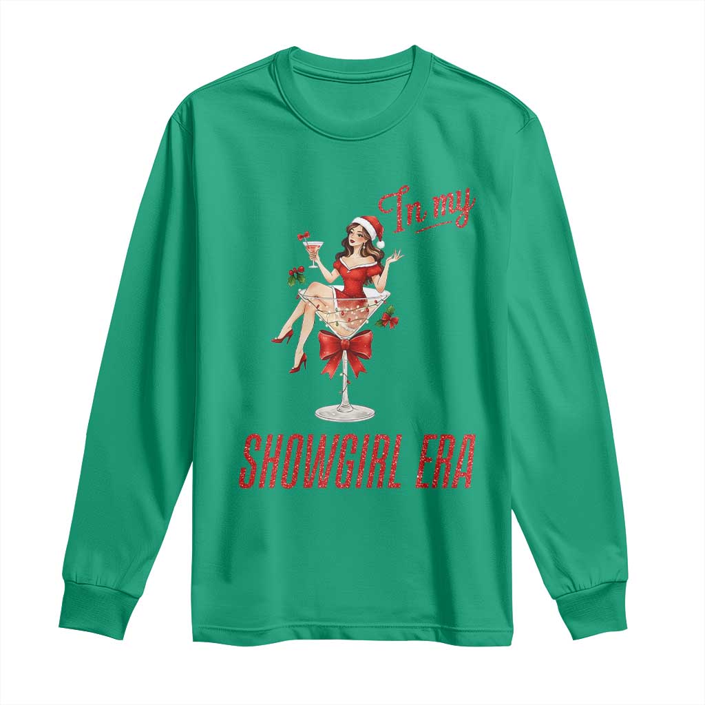 Santa Girls Christmas Long Sleeve Shirt In My Costume Era - Wonder Print Shop