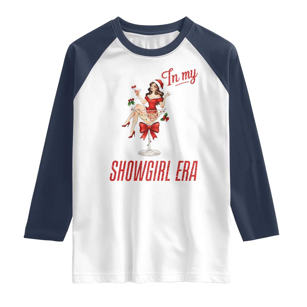 Santa Girls Christmas Raglan Shirt In My Costume Era - Wonder Print Shop