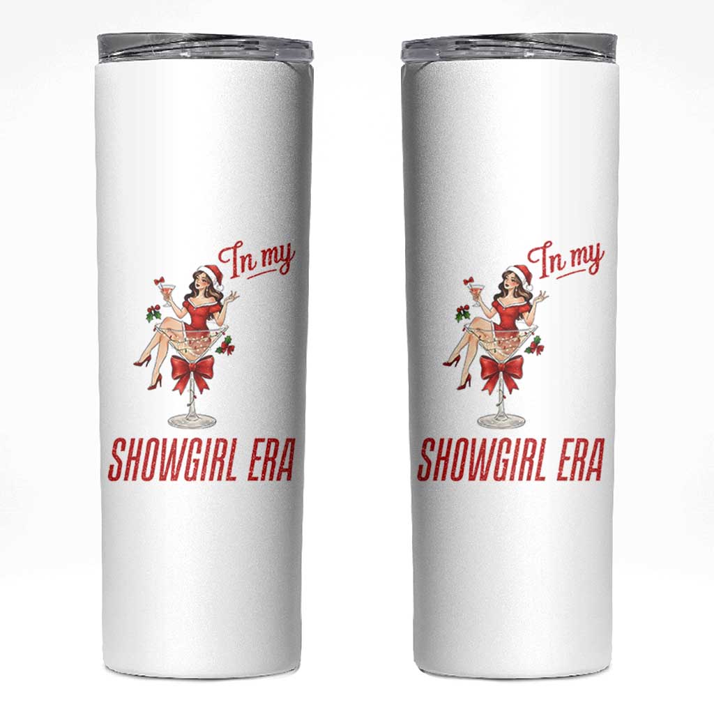 Santa Girls Christmas Skinny Tumbler In My Costume Era - Wonder Print Shop