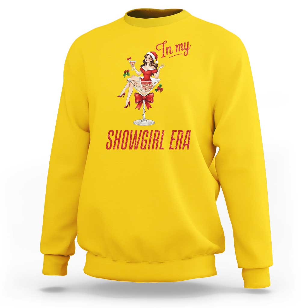 Santa Girls Christmas Sweatshirt In My Costume Era - Wonder Print Shop