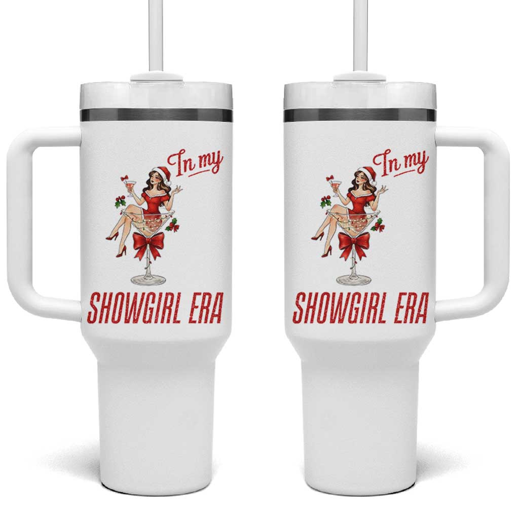 Santa Girls Christmas Tumbler With Handle In My Costume Era - Wonder Print Shop