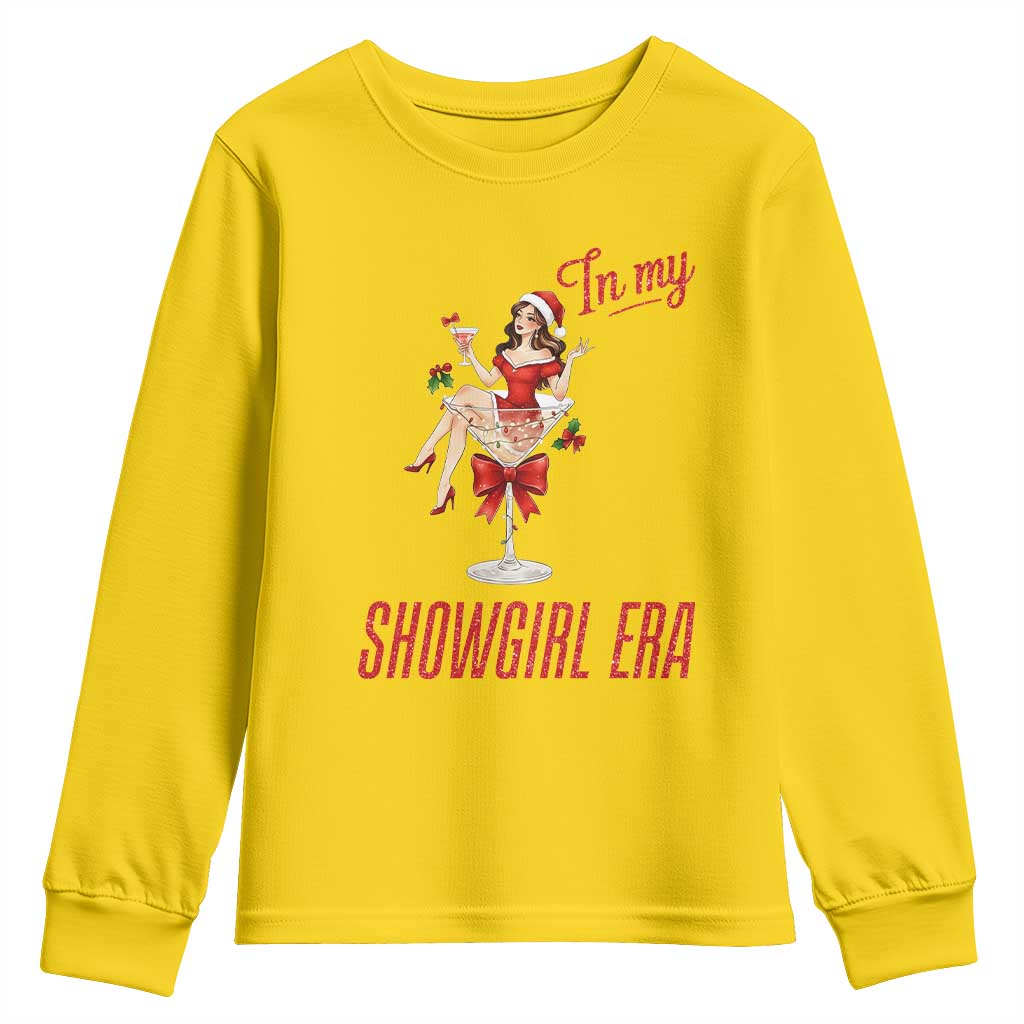 Santa Girls Christmas Youth Sweatshirt In My Costume Era - Wonder Print Shop