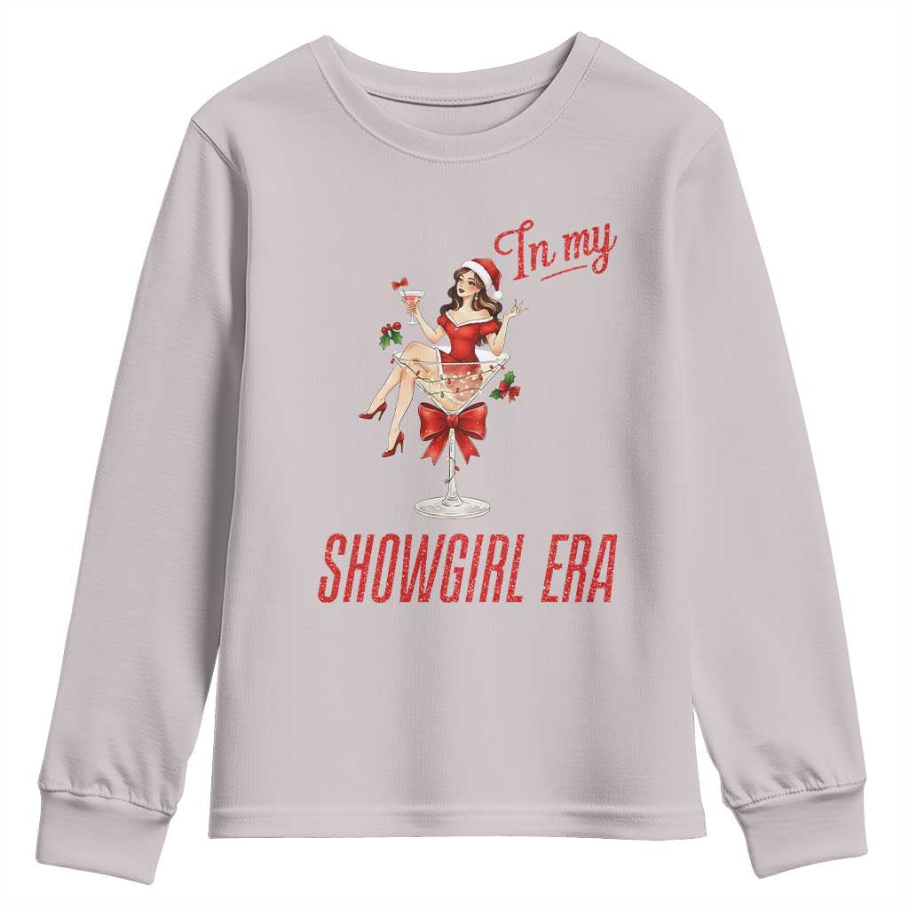 Santa Girls Christmas Youth Sweatshirt In My Costume Era - Wonder Print Shop