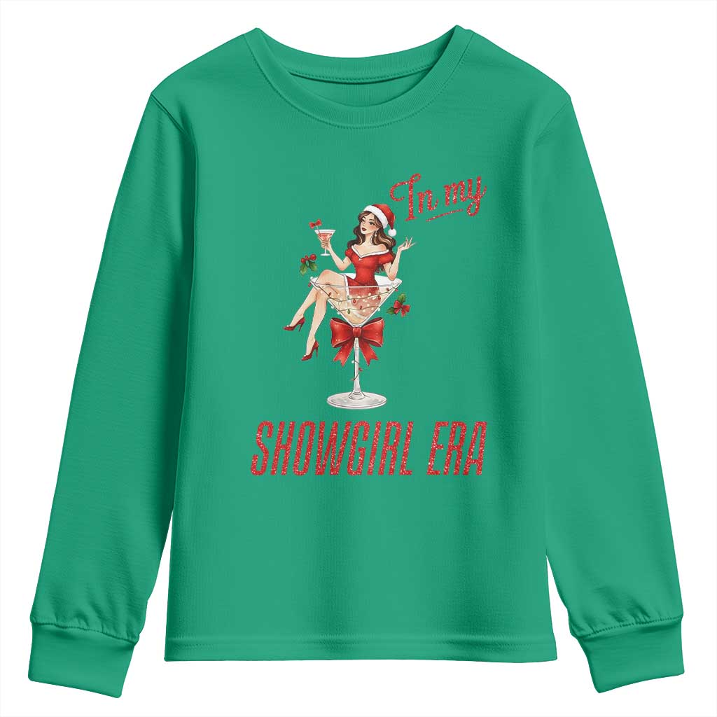 Santa Girls Christmas Youth Sweatshirt In My Costume Era - Wonder Print Shop