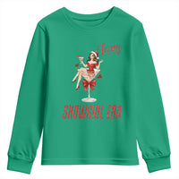 Santa Girls Christmas Youth Sweatshirt In My Costume Era - Wonder Print Shop