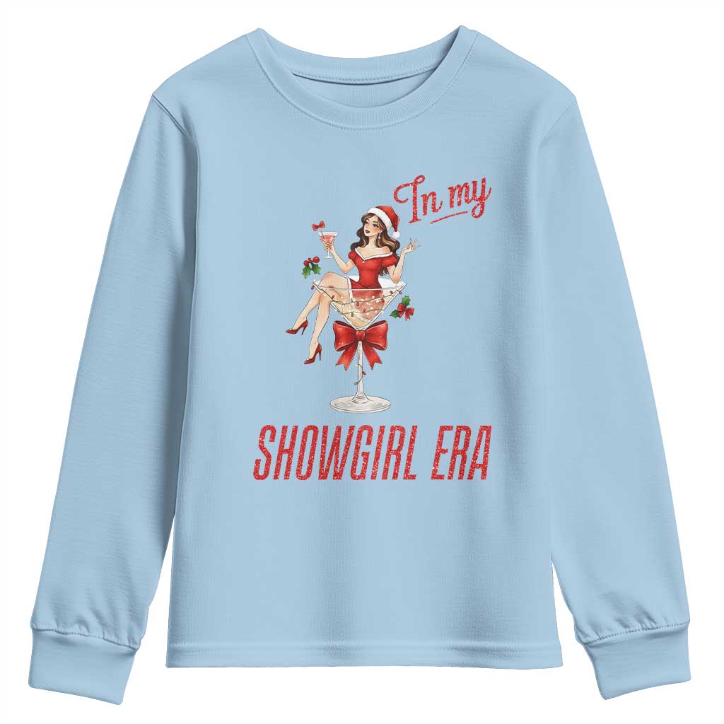 Santa Girls Christmas Youth Sweatshirt In My Costume Era - Wonder Print Shop
