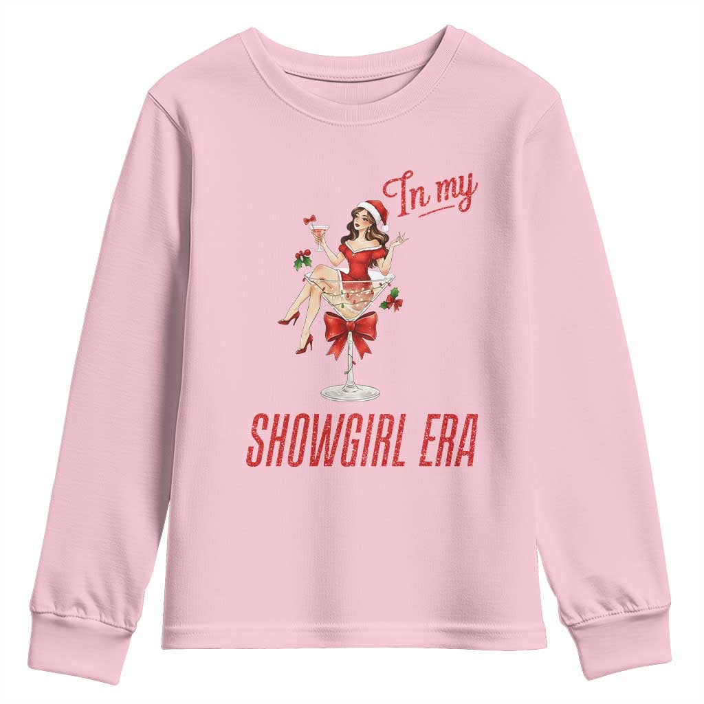 Santa Girls Christmas Youth Sweatshirt In My Costume Era - Wonder Print Shop