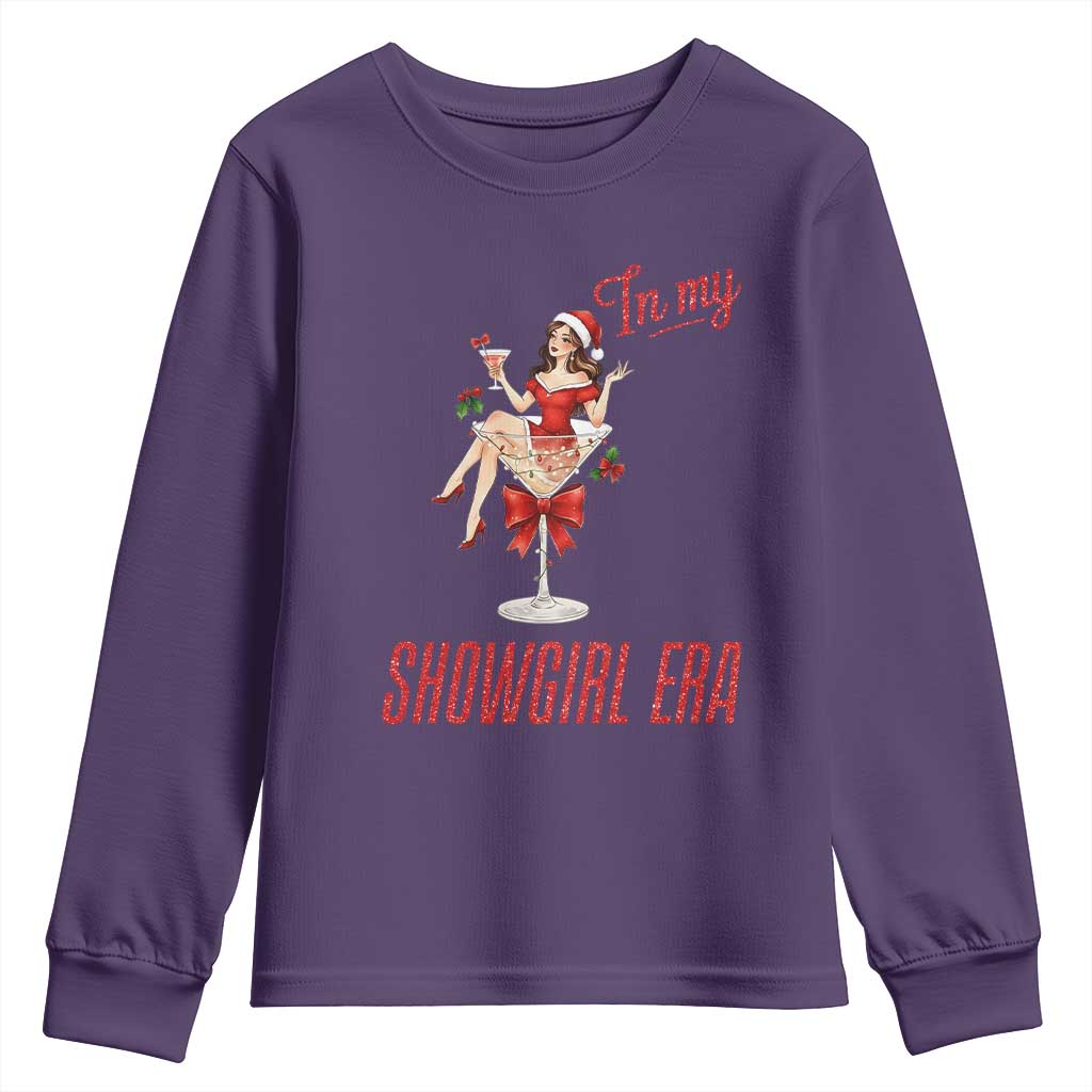 Santa Girls Christmas Youth Sweatshirt In My Costume Era - Wonder Print Shop