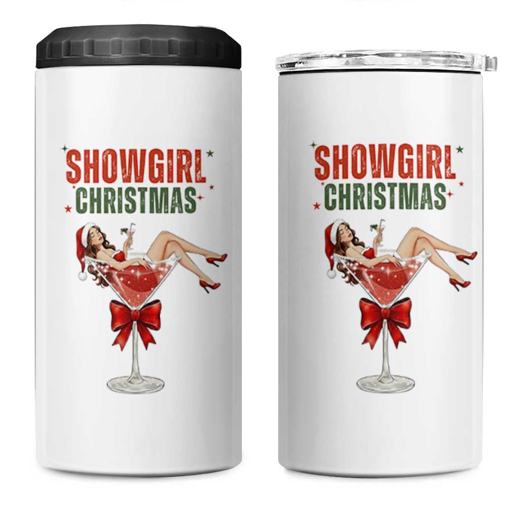 Santa Girls Christmas 4 in 1 Can Cooler Tumbler - Wonder Print Shop