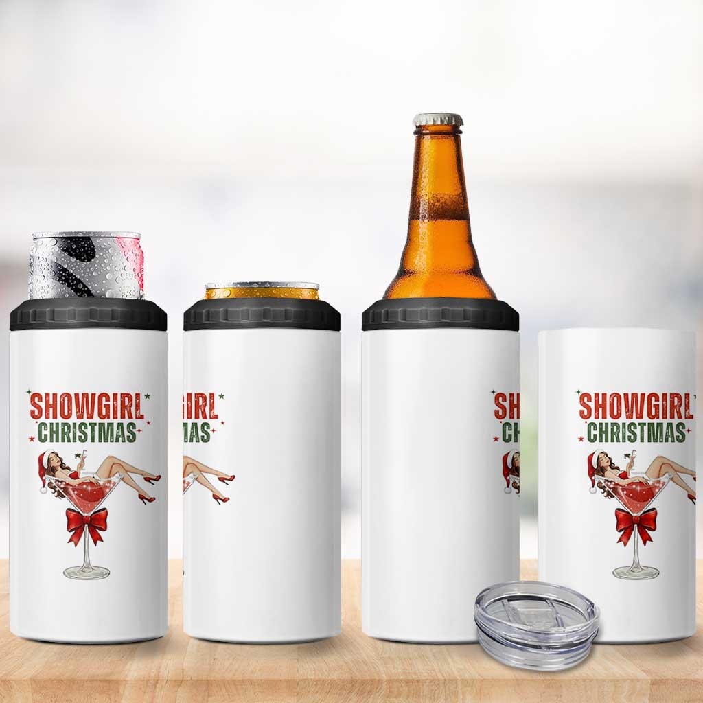 Santa Girls Christmas 4 in 1 Can Cooler Tumbler - Wonder Print Shop