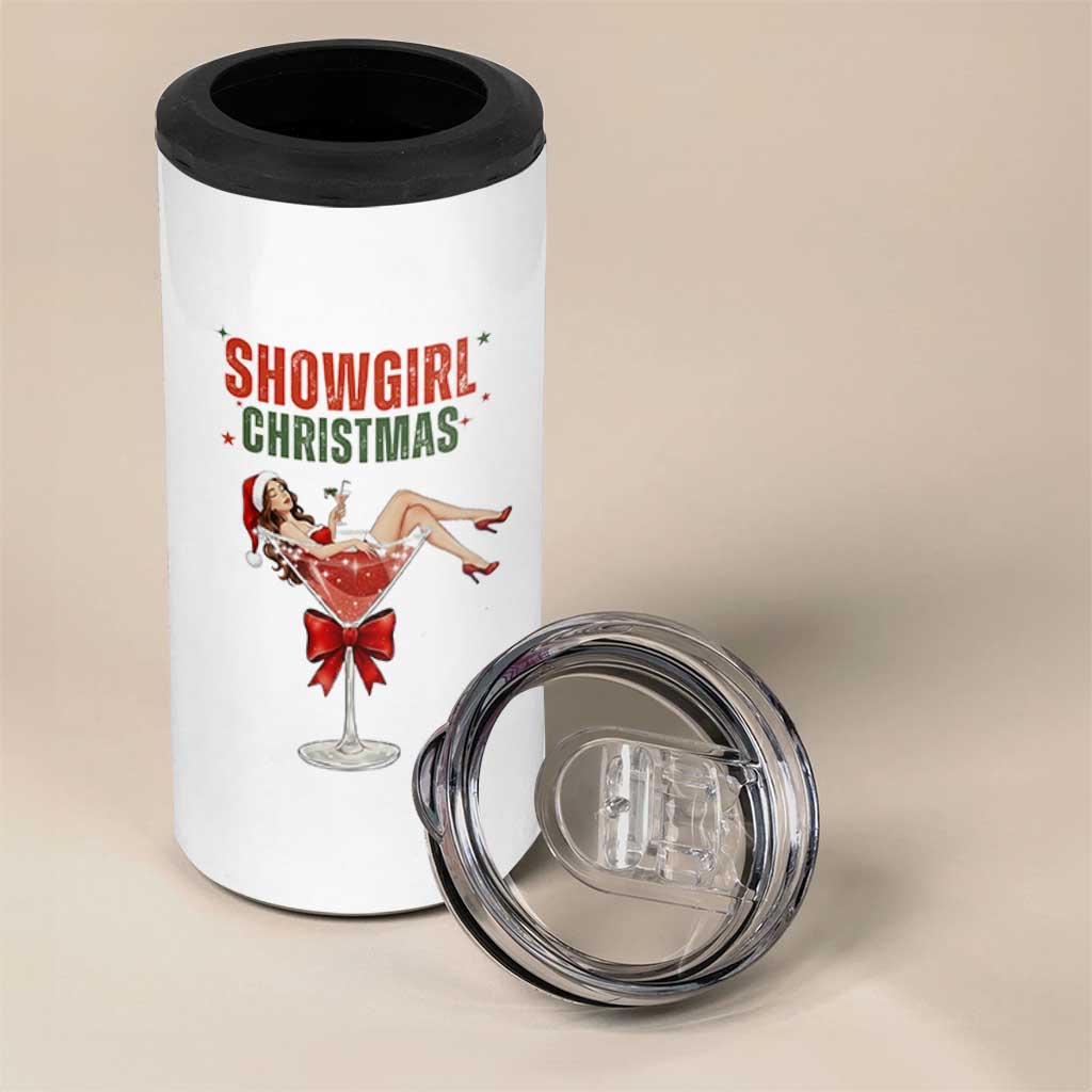 Santa Girls Christmas 4 in 1 Can Cooler Tumbler - Wonder Print Shop