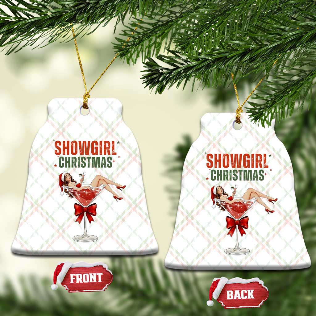 Santa Girls Christmas Ceramic Ornament - Wonder Print Shop