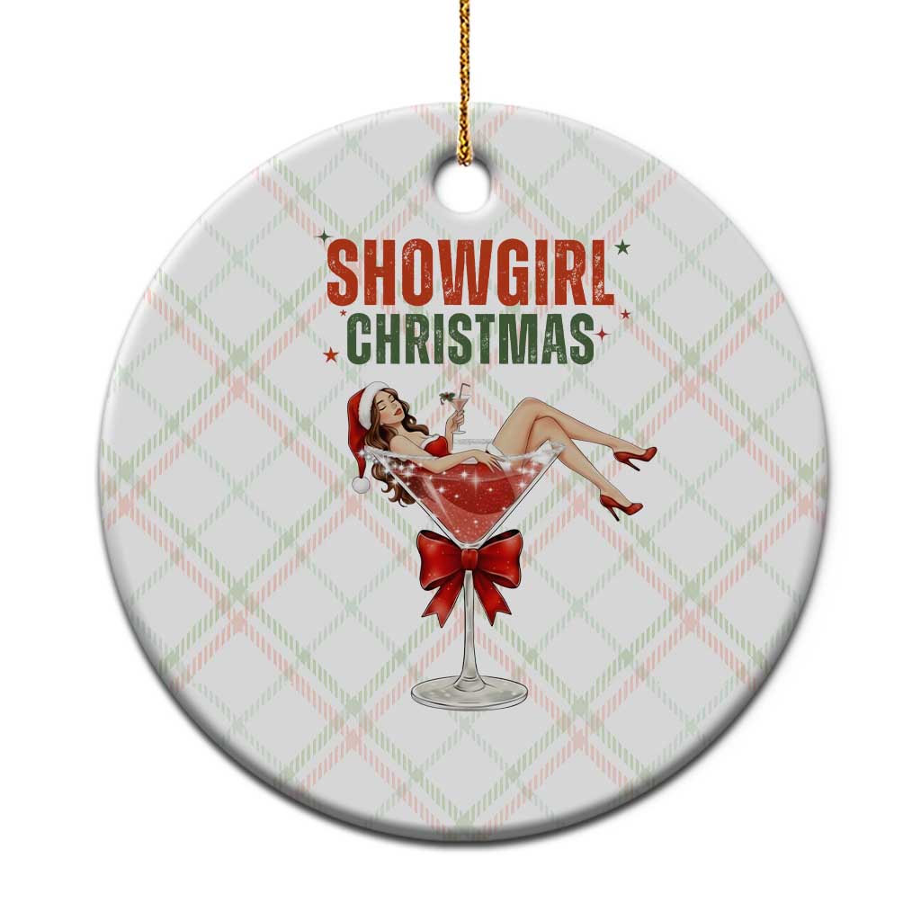 Santa Girls Christmas Ceramic Ornament - Wonder Print Shop