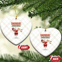 Santa Girls Christmas Ceramic Ornament - Wonder Print Shop