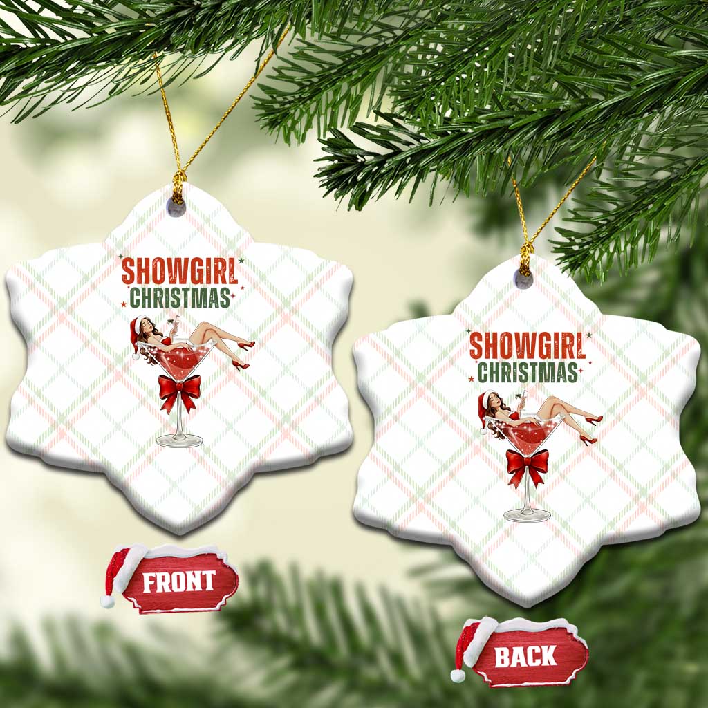 Santa Girls Christmas Ceramic Ornament - Wonder Print Shop
