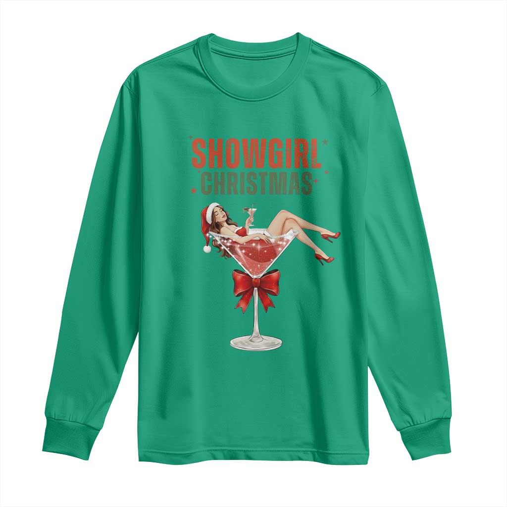 Santa Girls Christmas Long Sleeve Shirt - Wonder Print Shop
