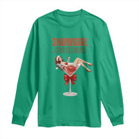 Santa Girls Christmas Long Sleeve Shirt - Wonder Print Shop