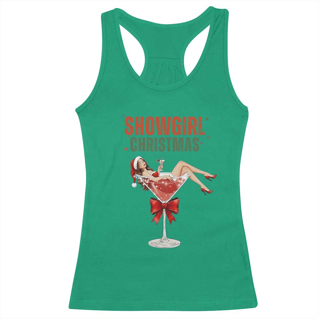 Santa Girls Christmas Racerback Tank Top - Wonder Print Shop