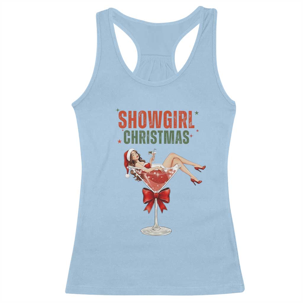 Santa Girls Christmas Racerback Tank Top - Wonder Print Shop