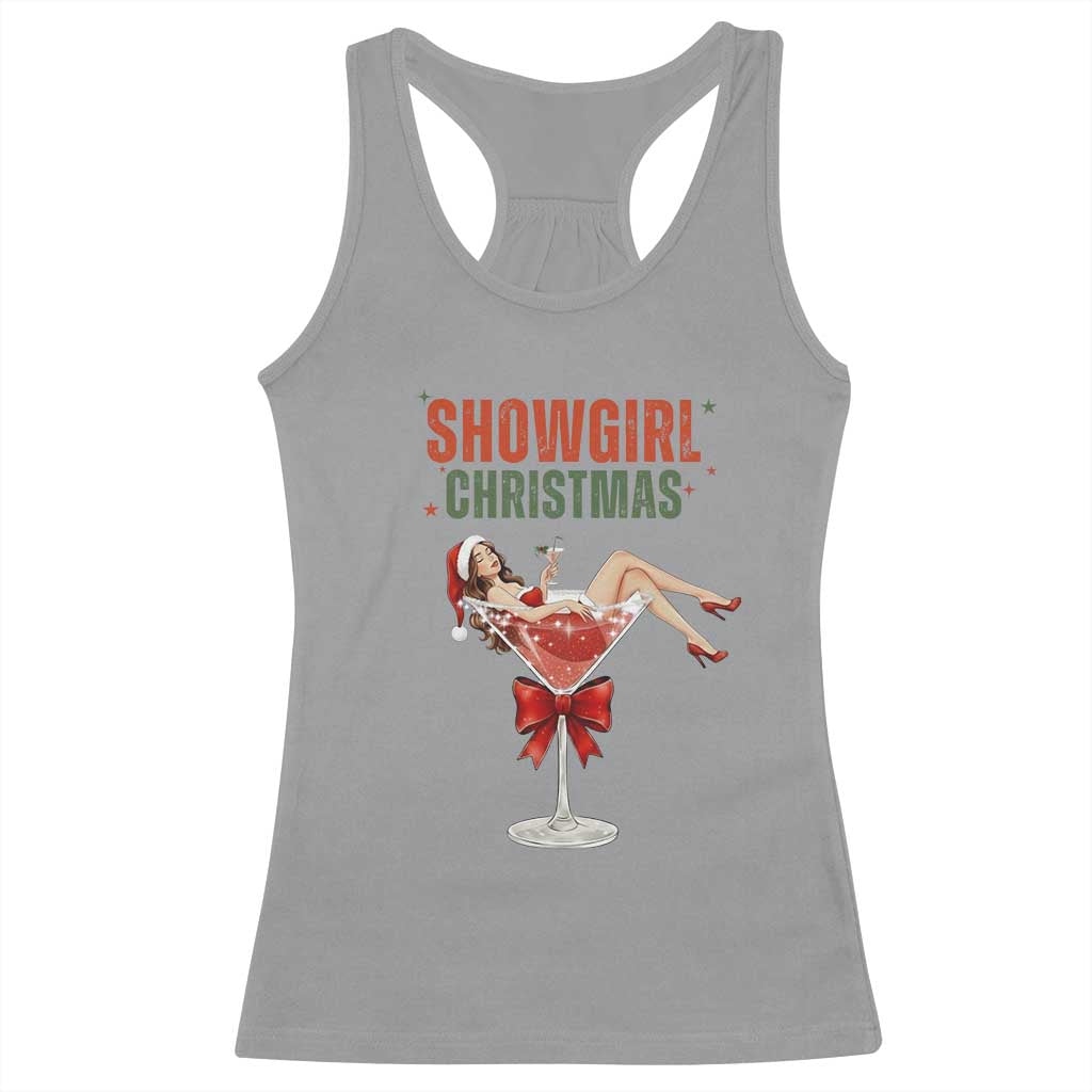 Santa Girls Christmas Racerback Tank Top - Wonder Print Shop