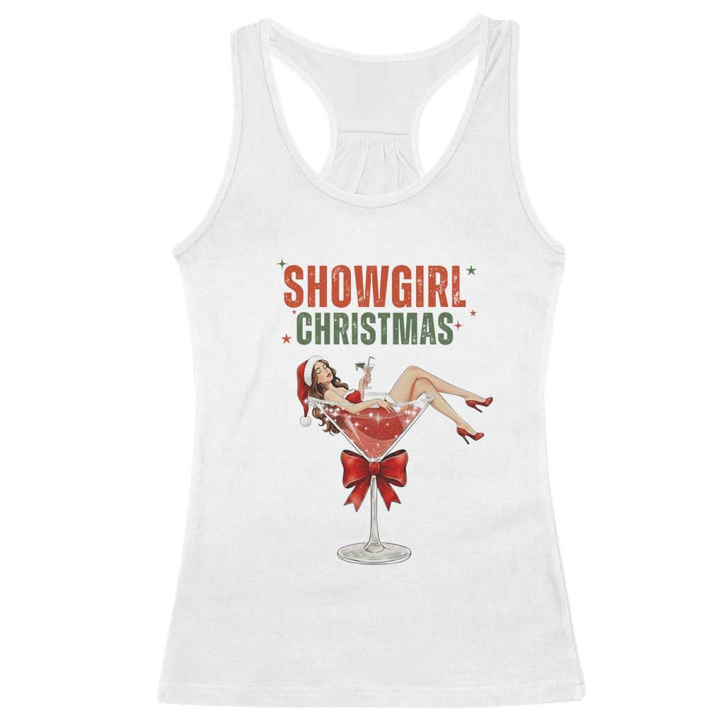 Santa Girls Christmas Racerback Tank Top - Wonder Print Shop