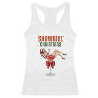 Santa Girls Christmas Racerback Tank Top - Wonder Print Shop