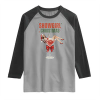 Santa Girls Christmas Raglan Shirt - Wonder Print Shop