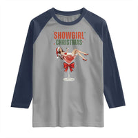 Santa Girls Christmas Raglan Shirt - Wonder Print Shop