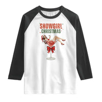 Santa Girls Christmas Raglan Shirt - Wonder Print Shop