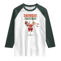 Santa Girls Christmas Raglan Shirt - Wonder Print Shop
