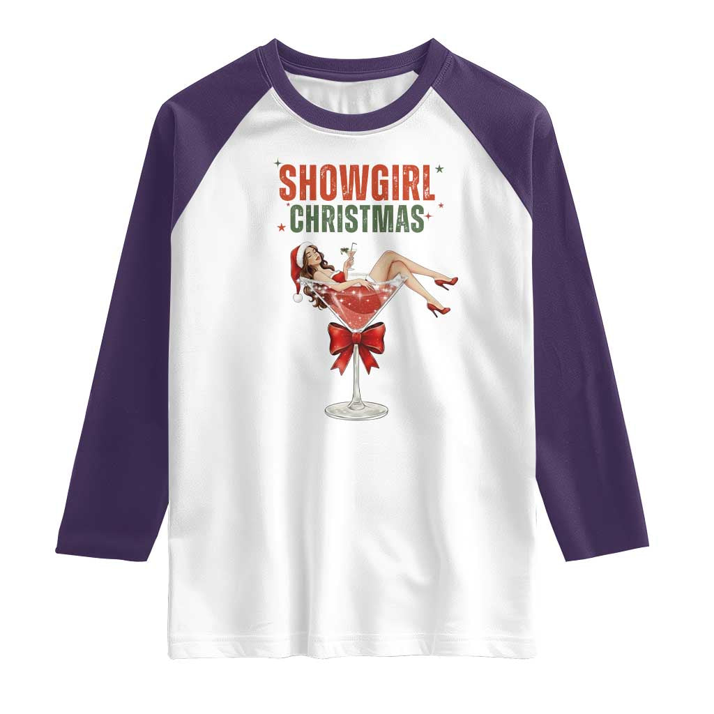 Santa Girls Christmas Raglan Shirt - Wonder Print Shop