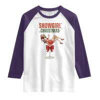 Santa Girls Christmas Raglan Shirt - Wonder Print Shop
