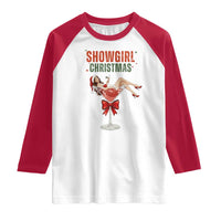 Santa Girls Christmas Raglan Shirt - Wonder Print Shop