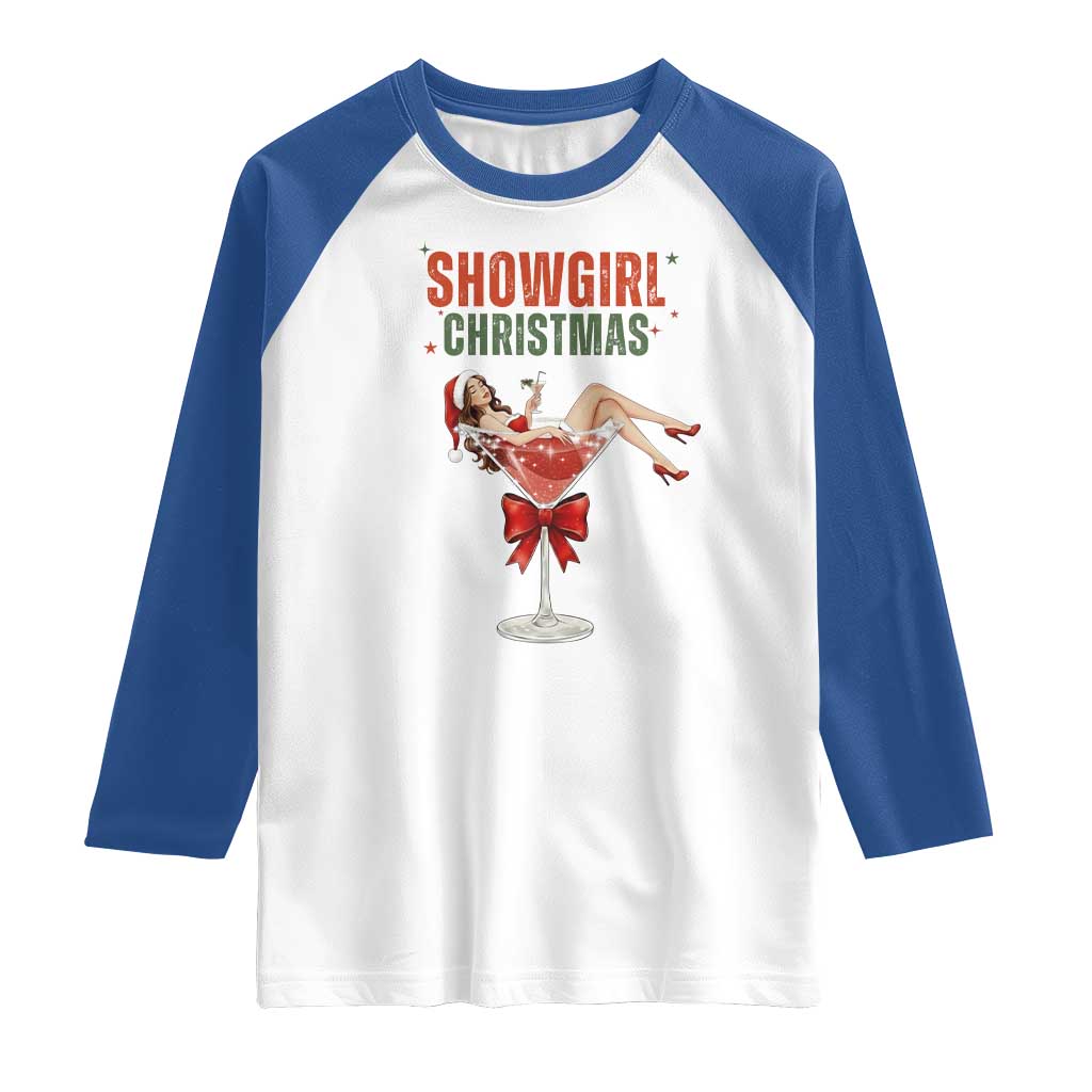 Santa Girls Christmas Raglan Shirt - Wonder Print Shop
