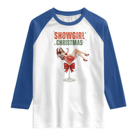 Santa Girls Christmas Raglan Shirt - Wonder Print Shop