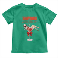 Santa Girls Christmas Toddler T Shirt - Wonder Print Shop