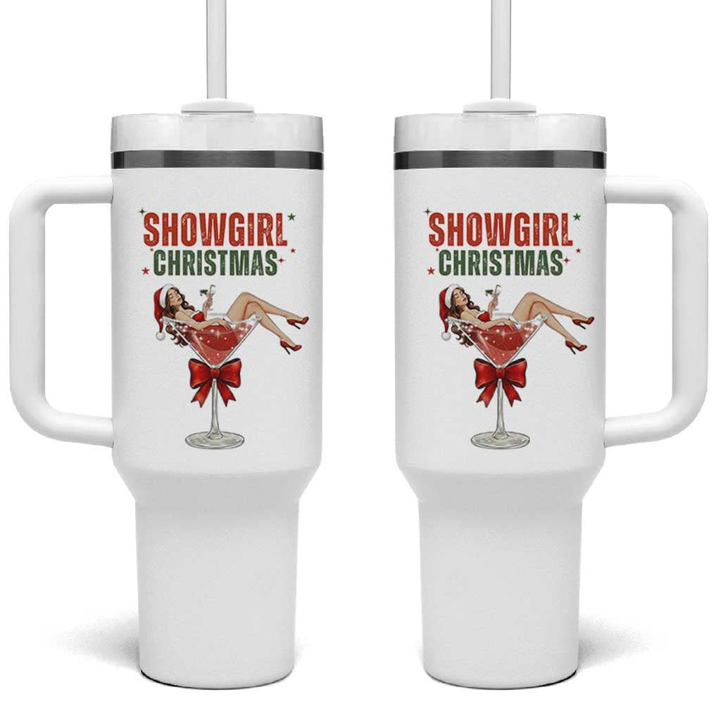 Santa Girls Christmas Tumbler With Handle - Wonder Print Shop