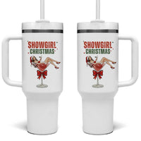 Santa Girls Christmas Tumbler With Handle - Wonder Print Shop