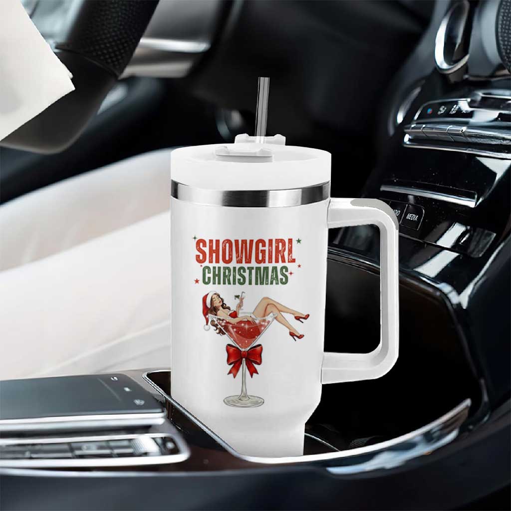 Santa Girls Christmas Tumbler With Handle - Wonder Print Shop