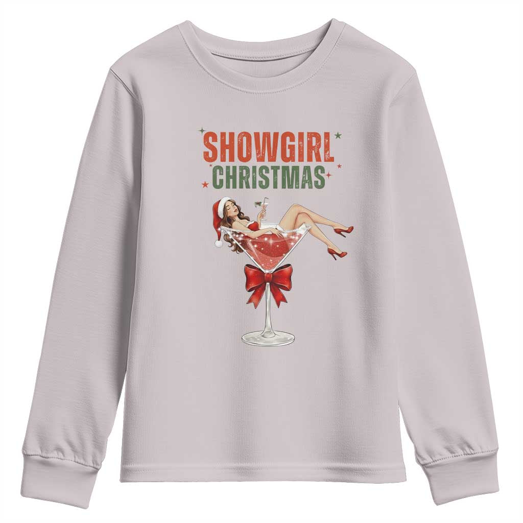 Santa Girls Christmas Youth Sweatshirt - Wonder Print Shop