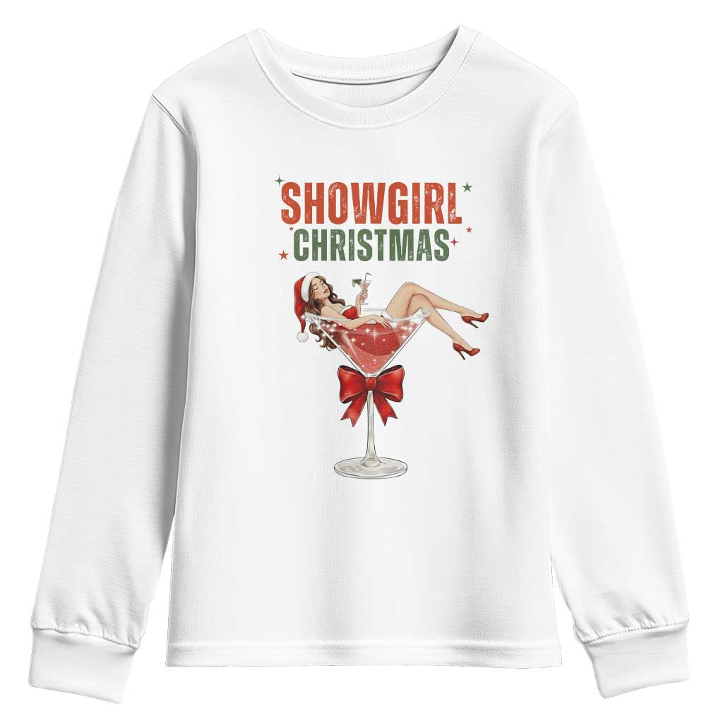 Santa Girls Christmas Youth Sweatshirt - Wonder Print Shop
