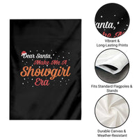 Santa Girls Christmas Garden Flag Funny Trendy Quote - Wonder Print Shop