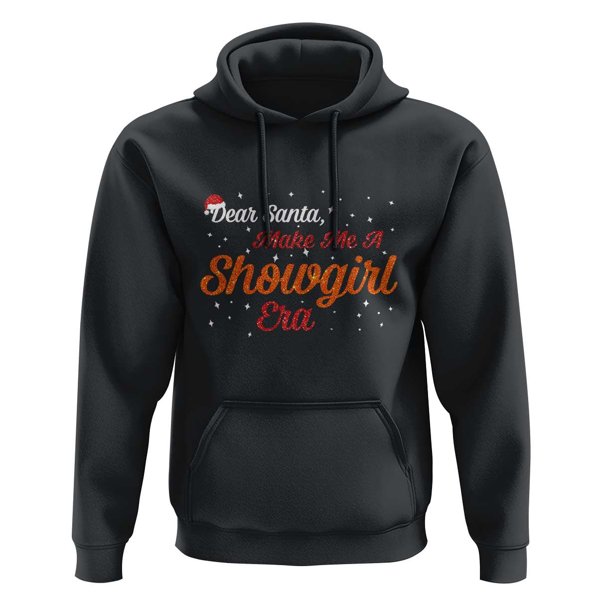 Santa Girls Christmas Hoodie Funny Trendy Quote - Wonder Print Shop