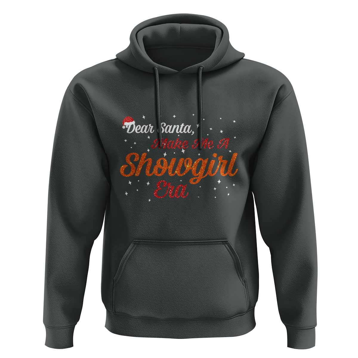 Santa Girls Christmas Hoodie Funny Trendy Quote - Wonder Print Shop