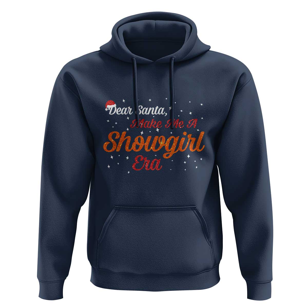 Santa Girls Christmas Hoodie Funny Trendy Quote - Wonder Print Shop