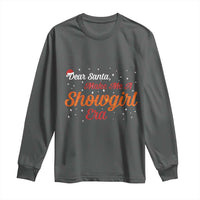 Santa Girls Christmas Long Sleeve Shirt Funny Trendy Quote - Wonder Print Shop