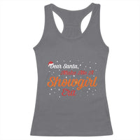 Santa Girls Christmas Racerback Tank Top Funny Trendy Quote - Wonder Print Shop