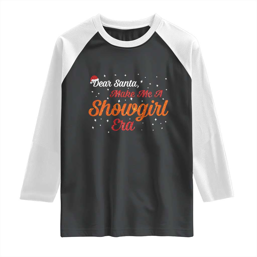 Santa Girls Christmas Raglan Shirt Funny Trendy Quote - Wonder Print Shop